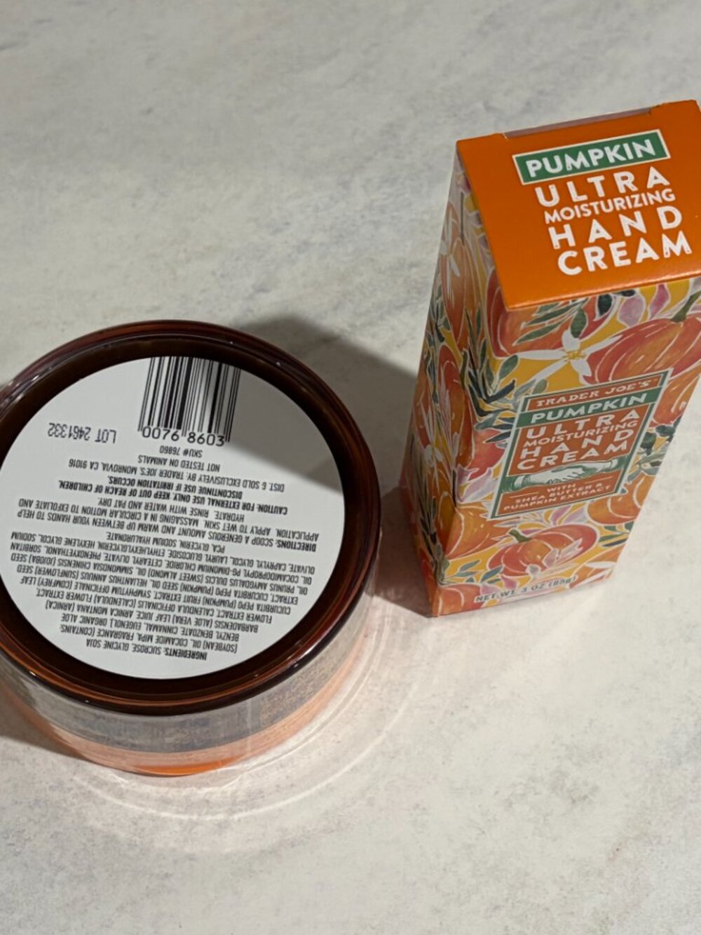 NEW - Trader Joe's Pumpkin Body Scrub & Pumpkin Hand Cream - Picture 3 of 7